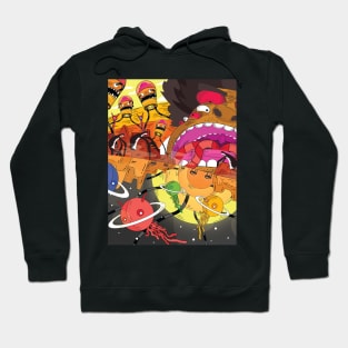 outer space war Hoodie